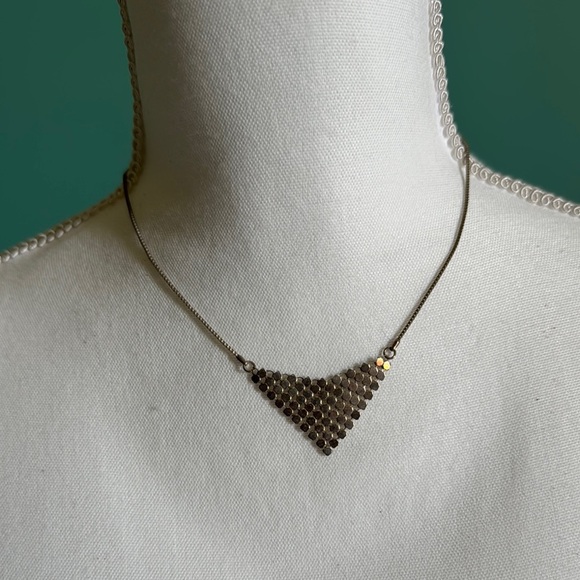 New York & Company Silver Geometric Necklace - Picture 4 of 7